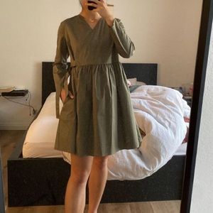 COS sage green dress